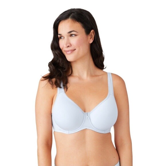 Wacoal T-Shirt Bra Basic Beauty Spacer Underwire  853192 Blue Sky Size 40DD - Picture 1 of 11